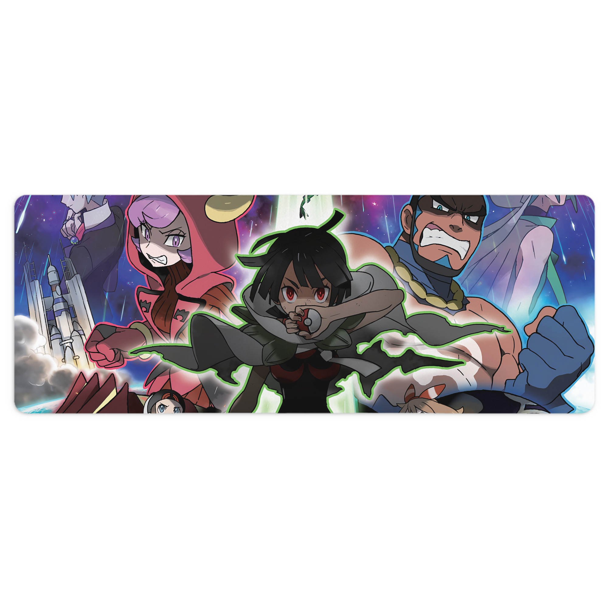 （画像用） ポケットモンスター Pokémon ステッチ加工 大判デスクマット／滑り止めマウスパッド