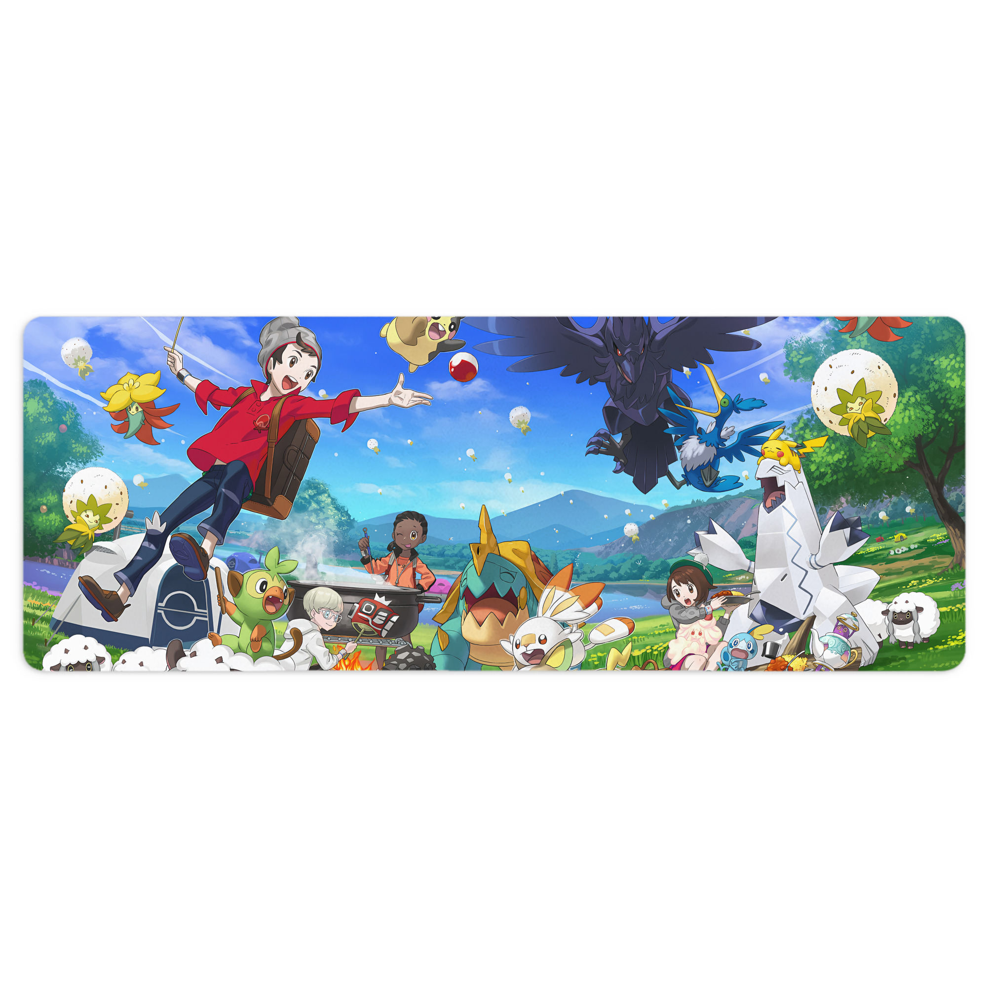（画像用） ポケットモンスター Pokémon ステッチ加工 大判デスクマット／滑り止めマウスパッド