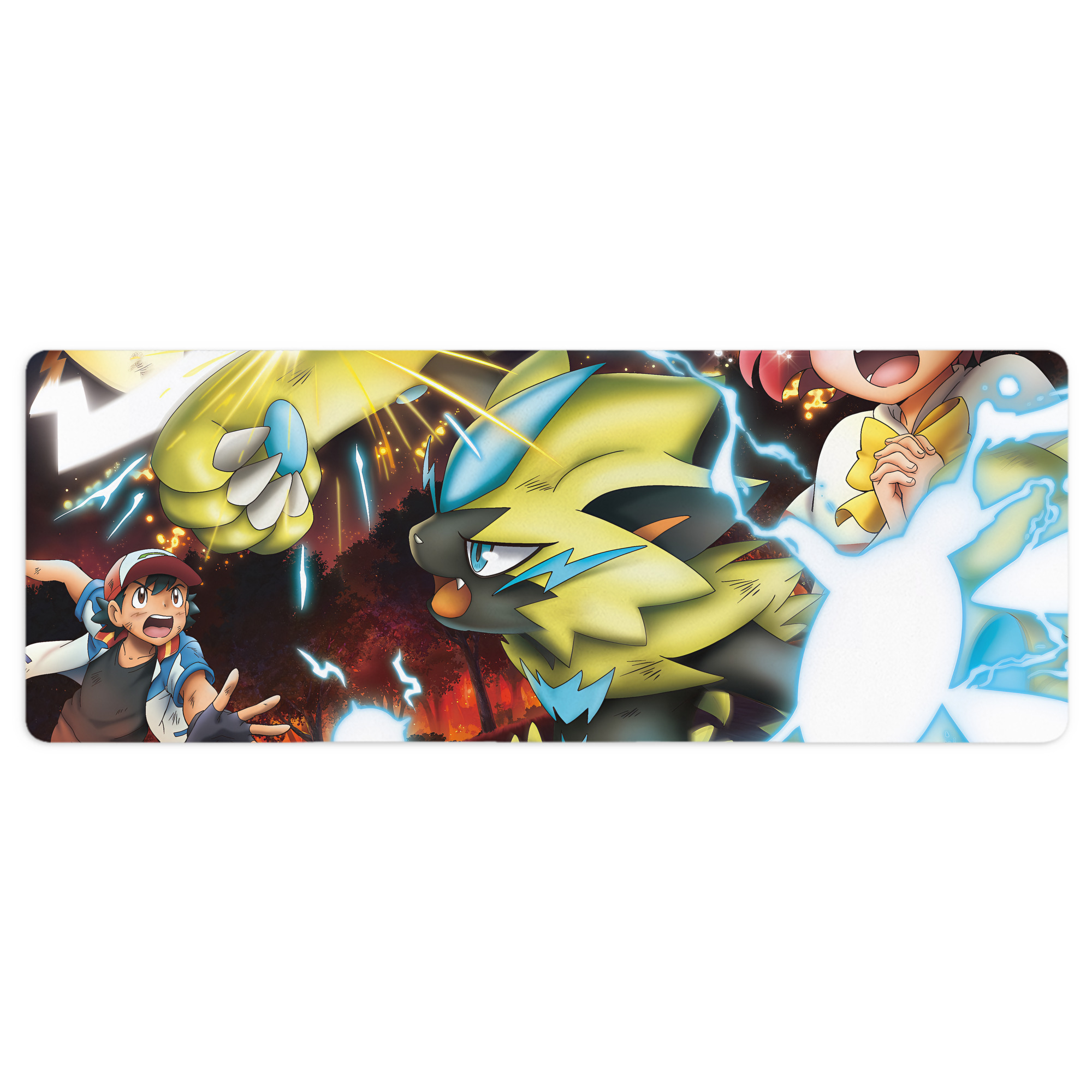 （画像用） ポケットモンスター Pokémon ステッチ加工 大判デスクマット／滑り止めマウスパッド