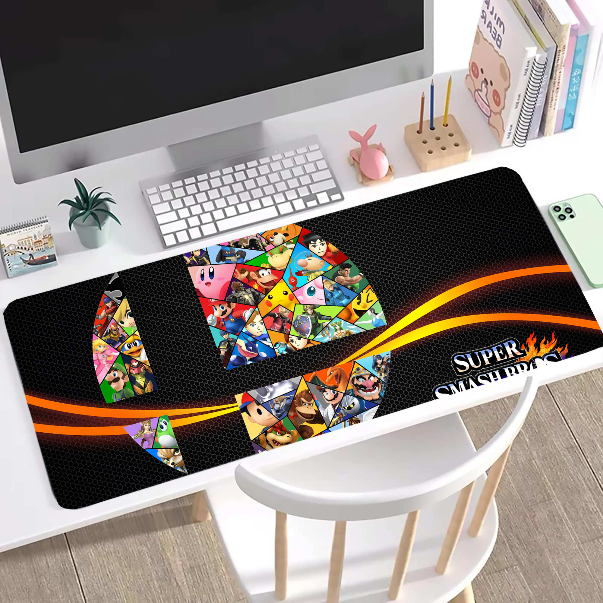 （画像用） ポケットモンスター Pokémon ステッチ加工 大判デスクマット／滑り止めマウスパッド