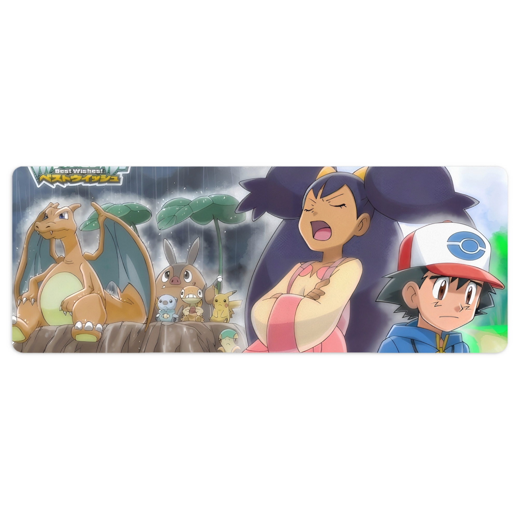 （画像用） ポケットモンスター Pokémon ステッチ加工 大判デスクマット／滑り止めマウスパッド