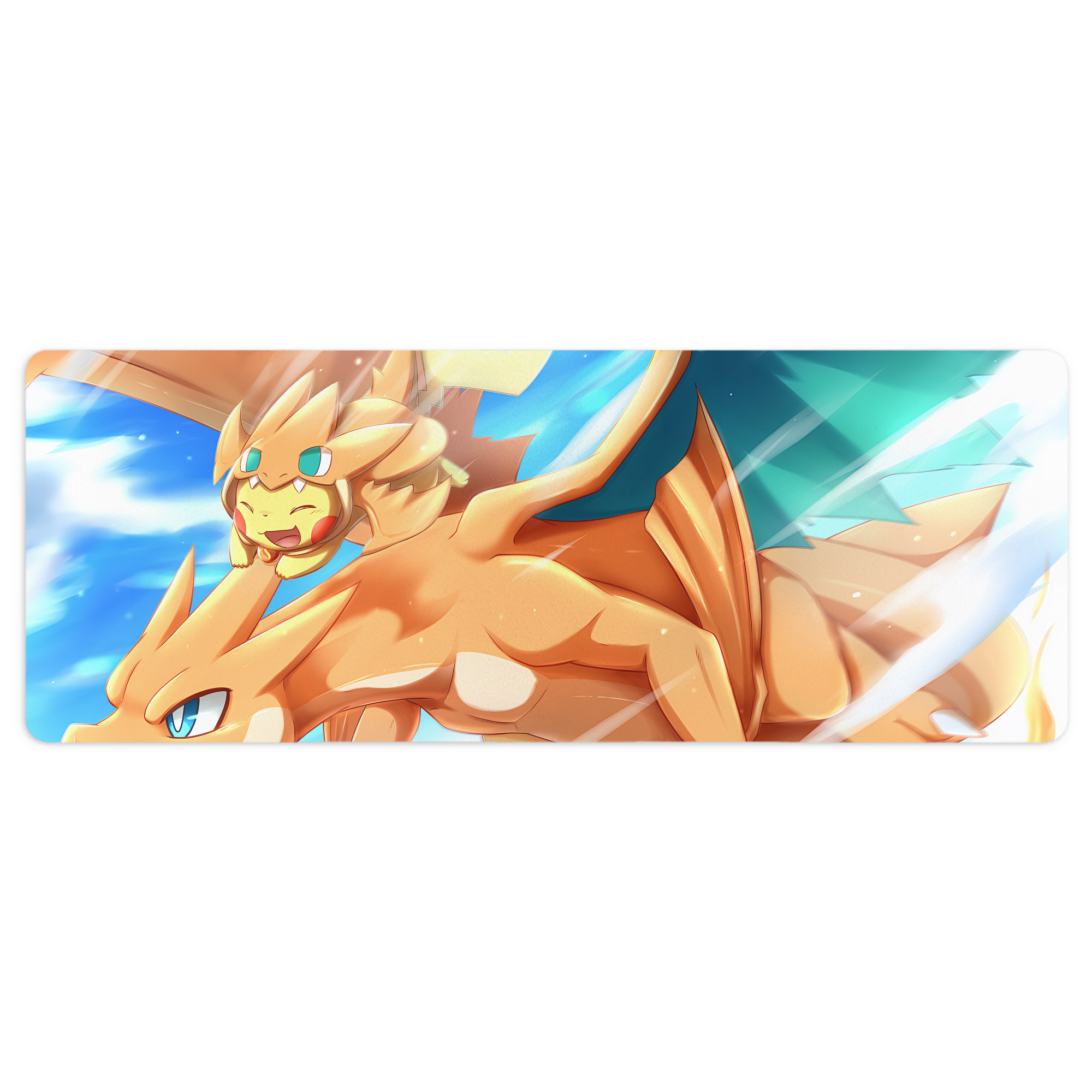 （画像用） ポケットモンスター Pokémon ステッチ加工 大判デスクマット／滑り止めマウスパッド