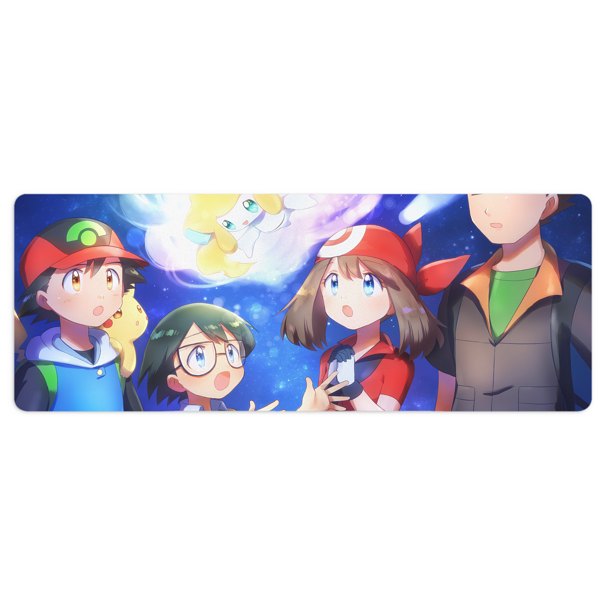 （画像用） ポケットモンスター Pokémon ステッチ加工 大判デスクマット／滑り止めマウスパッド