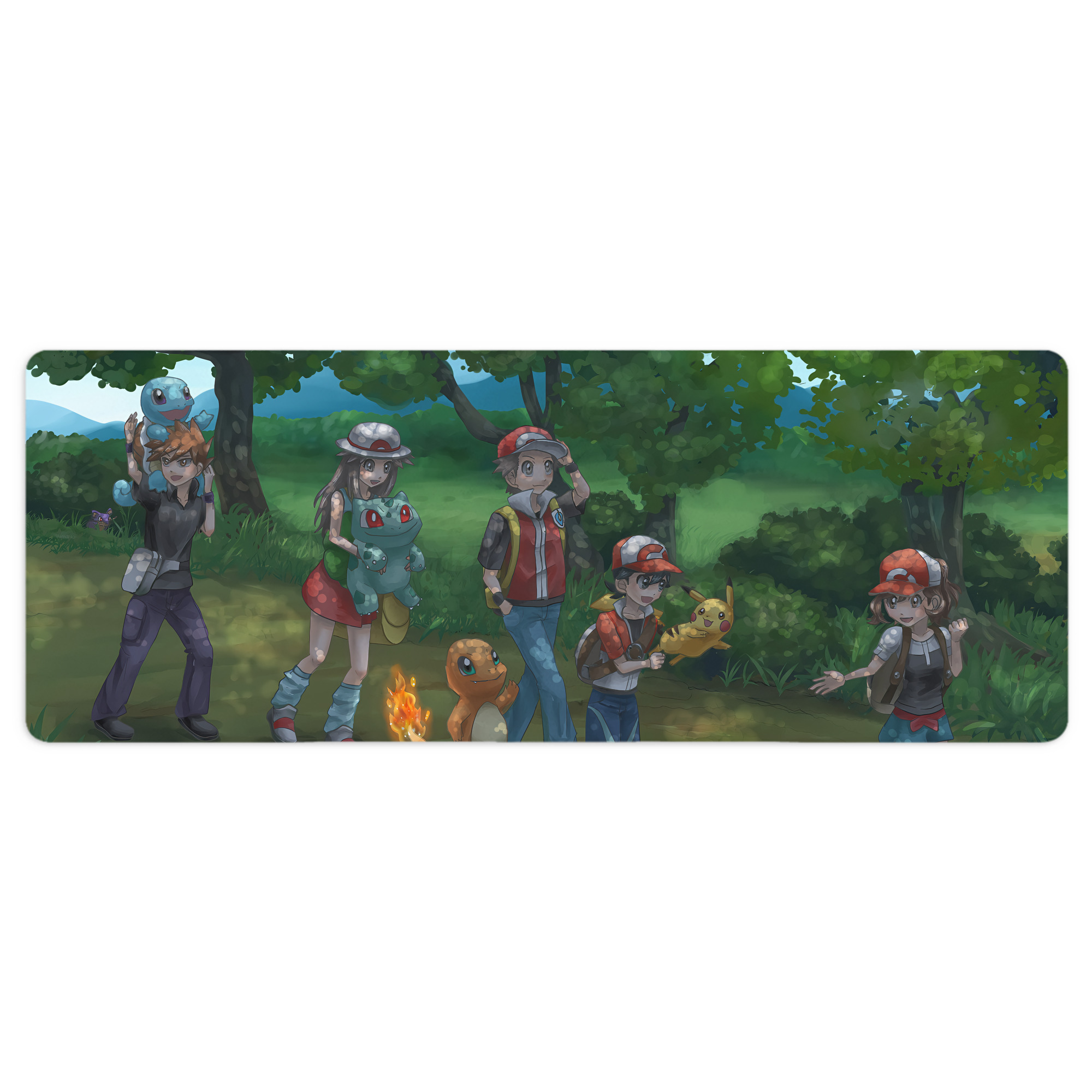 （画像用） ポケットモンスター Pokémon ステッチ加工 大判デスクマット／滑り止めマウスパッド