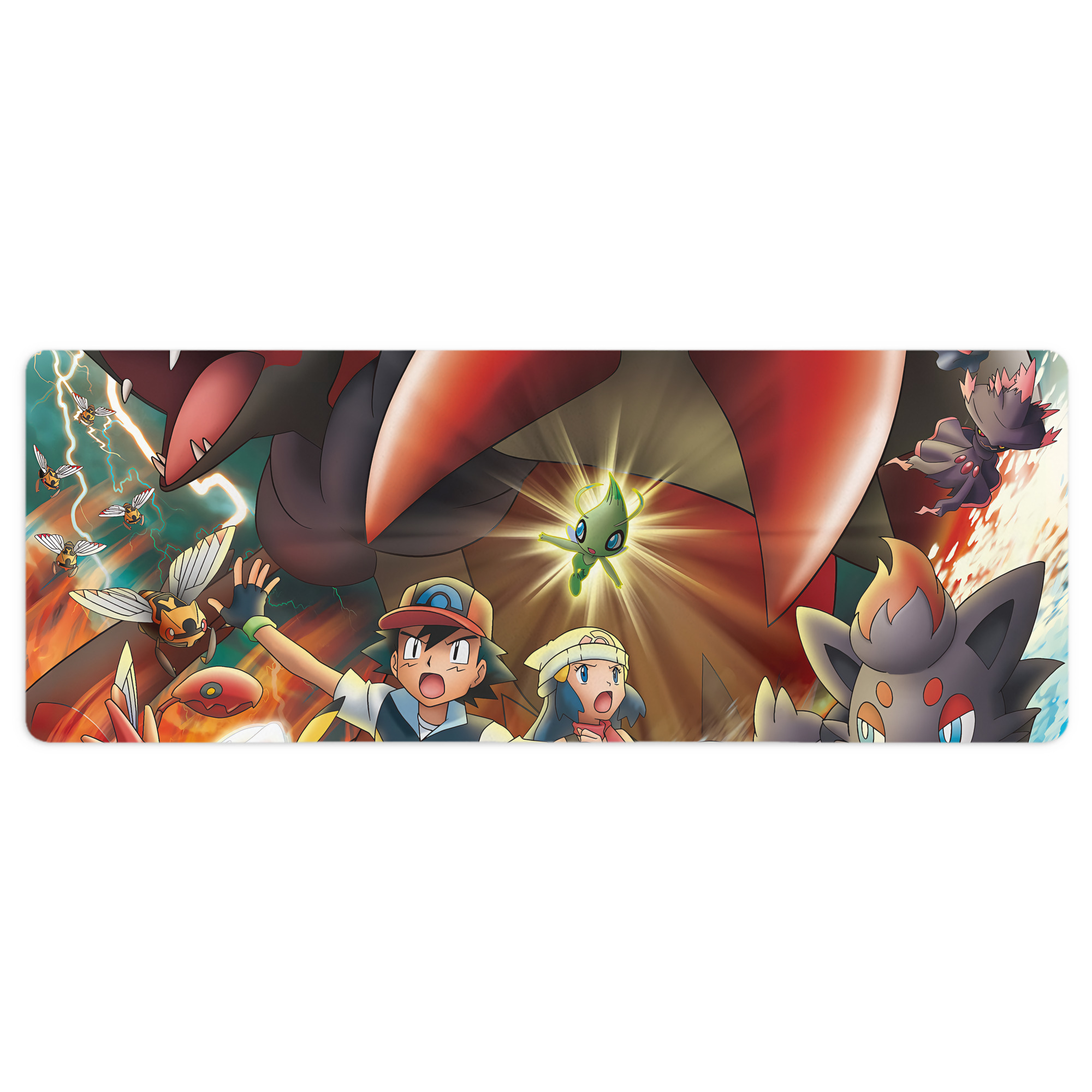 （画像用） ポケットモンスター Pokémon ステッチ加工 大判デスクマット／滑り止めマウスパッド