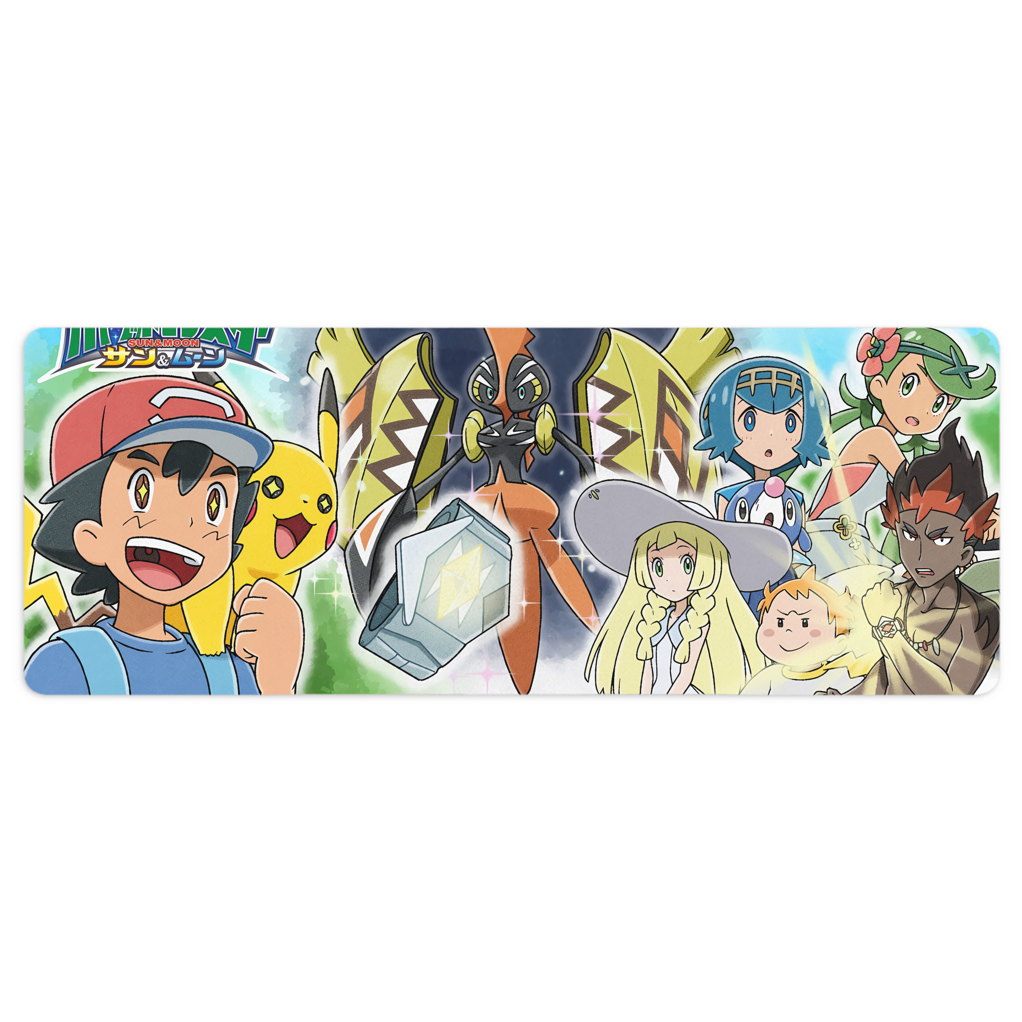 （画像用） ポケットモンスター Pokémon ステッチ加工 大判デスクマット／滑り止めマウスパッド