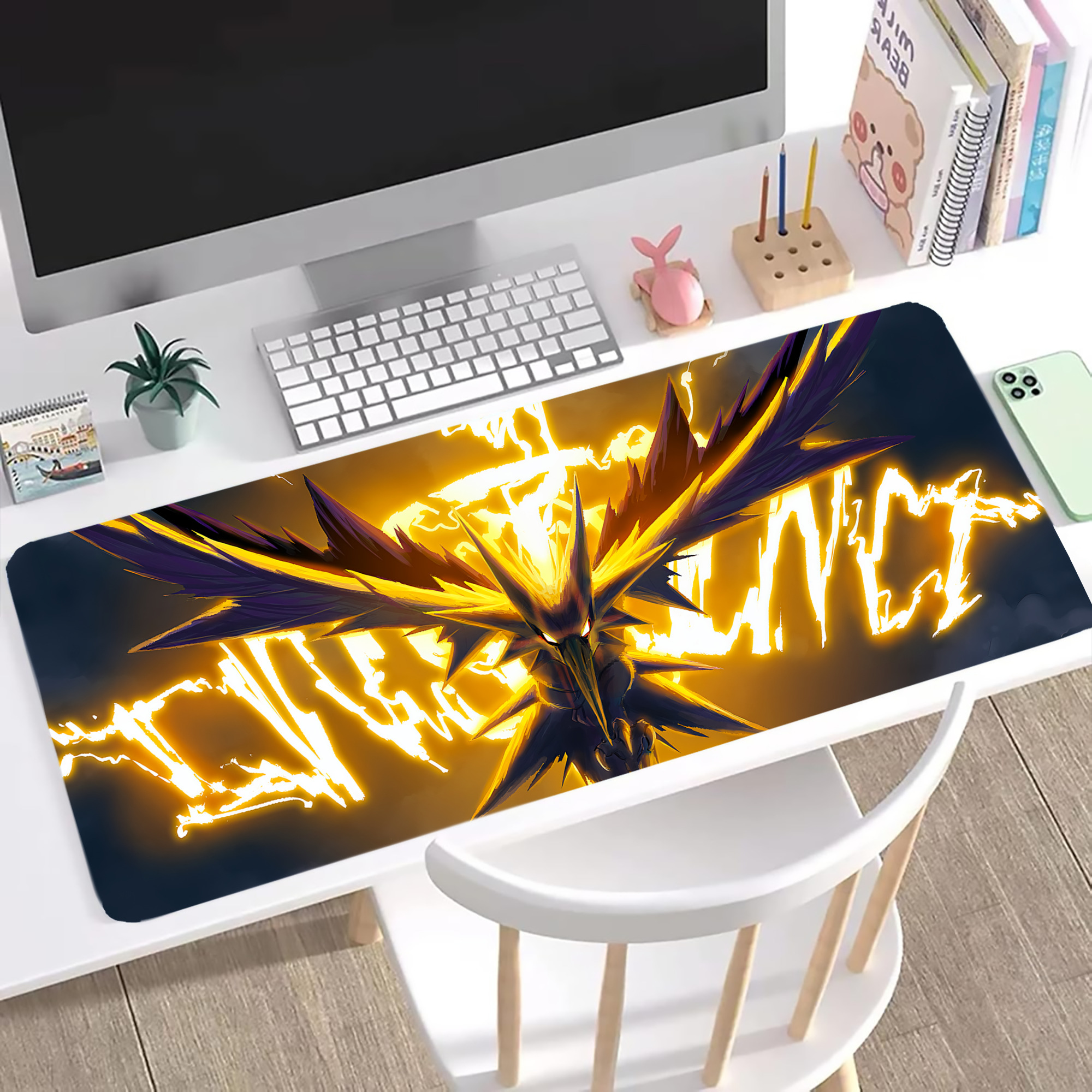 （画像用） ポケットモンスター Pokémon ステッチ加工 大判デスクマット／滑り止めマウスパッド