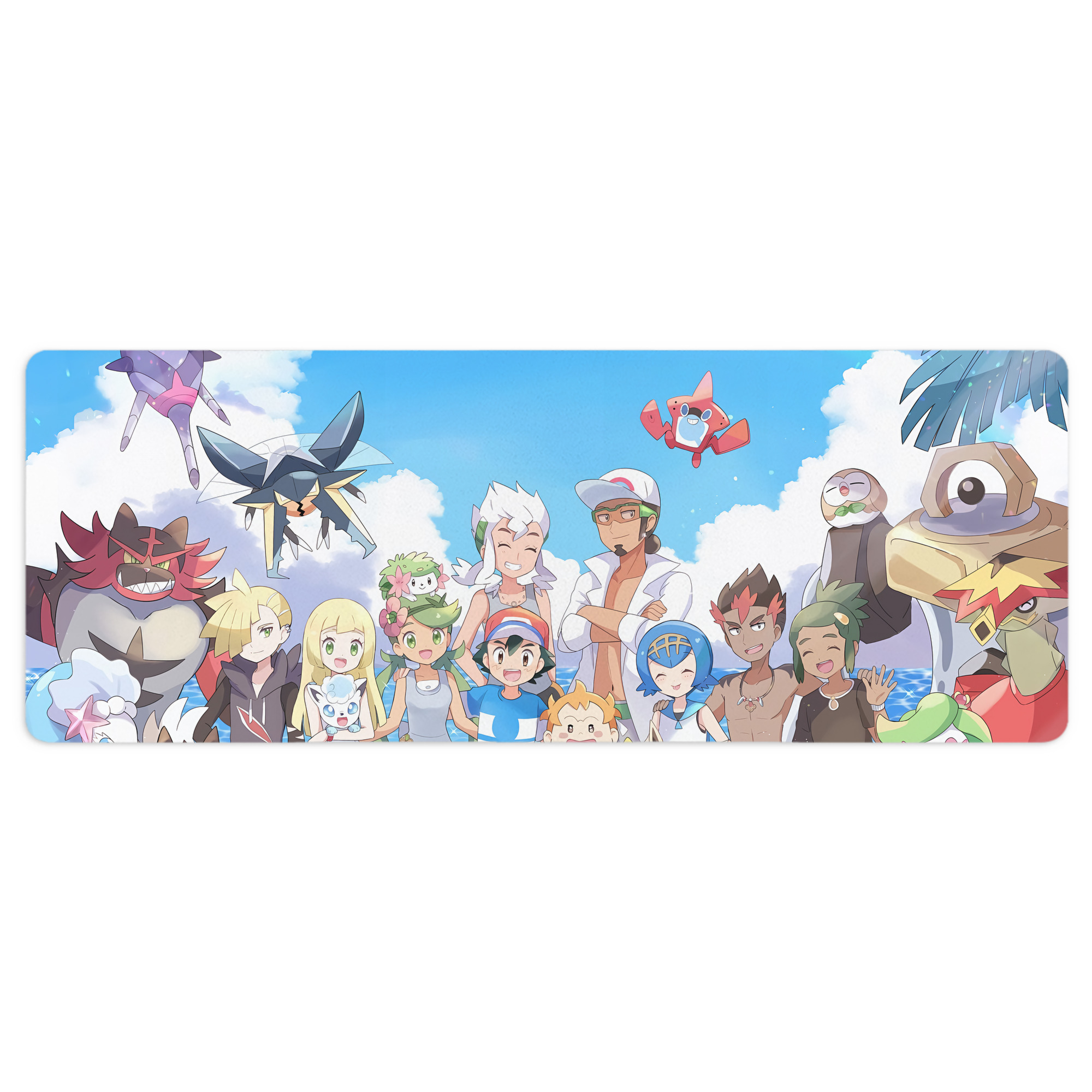 （画像用） ポケットモンスター Pokémon ステッチ加工 大判デスクマット／滑り止めマウスパッド