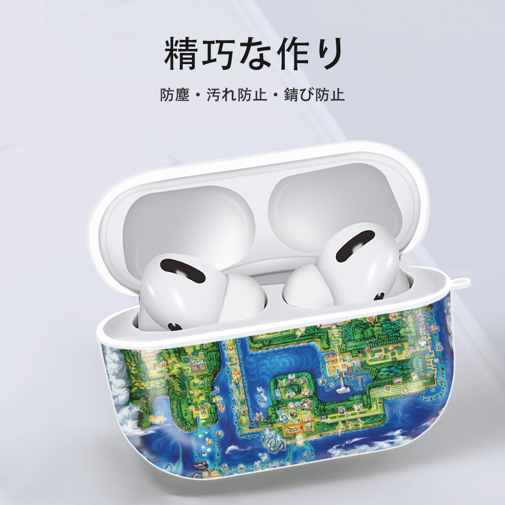ポケットモンスター Pokémon 【AirPods Pro用】ハードシェル保護ケース 耐衝撃・防指紋・カラビナ付き商品仕様