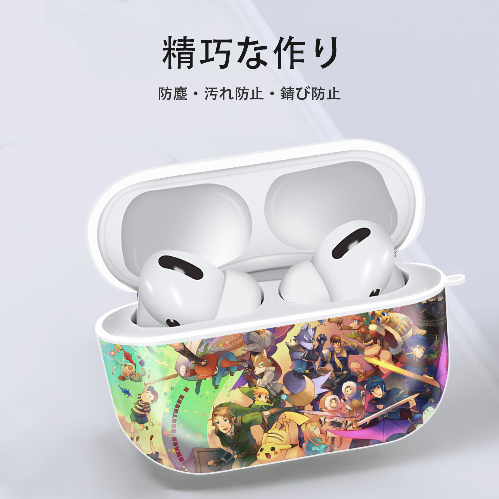 ポケットモンスター Pokémon 【AirPods Pro用】ハードシェル保護ケース 耐衝撃・防指紋・カラビナ付き商品仕様