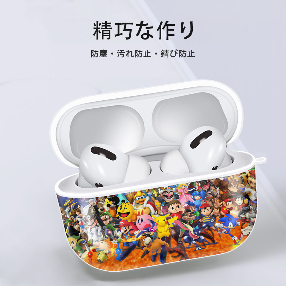 ポケットモンスター Pokémon 【AirPods Pro用】ハードシェル保護ケース 耐衝撃・防指紋・カラビナ付き商品仕様
