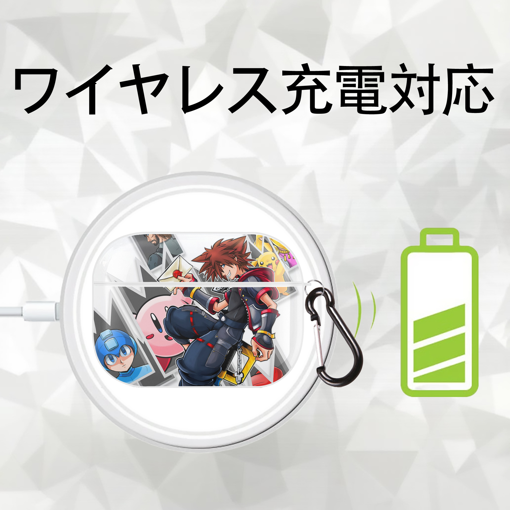 ポケットモンスター Pokémon 【AirPods Pro用】ハードシェル保護ケース 耐衝撃・防指紋・カラビナ付き商品仕様