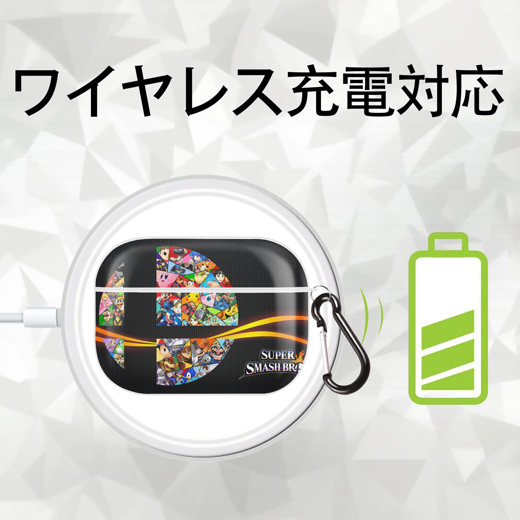 ポケットモンスター Pokémon 【AirPods Pro用】ハードシェル保護ケース 耐衝撃・防指紋・カラビナ付き商品仕様