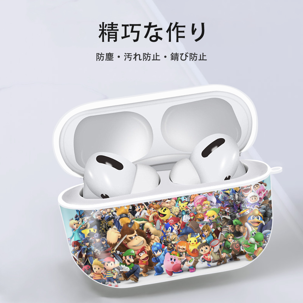 ポケットモンスター Pokémon 【AirPods Pro用】ハードシェル保護ケース 耐衝撃・防指紋・カラビナ付き商品仕様