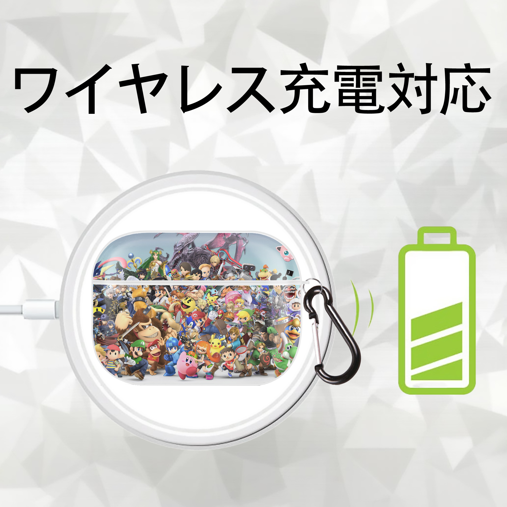 ポケットモンスター Pokémon 【AirPods Pro用】ハードシェル保護ケース 耐衝撃・防指紋・カラビナ付き商品仕様