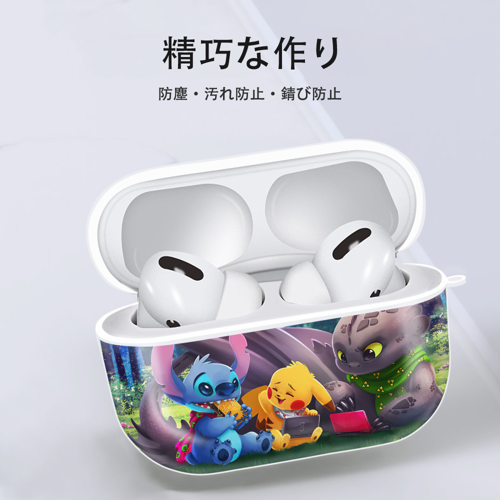 ポケットモンスター Pokémon 【AirPods Pro用】ハードシェル保護ケース 耐衝撃・防指紋・カラビナ付き商品仕様