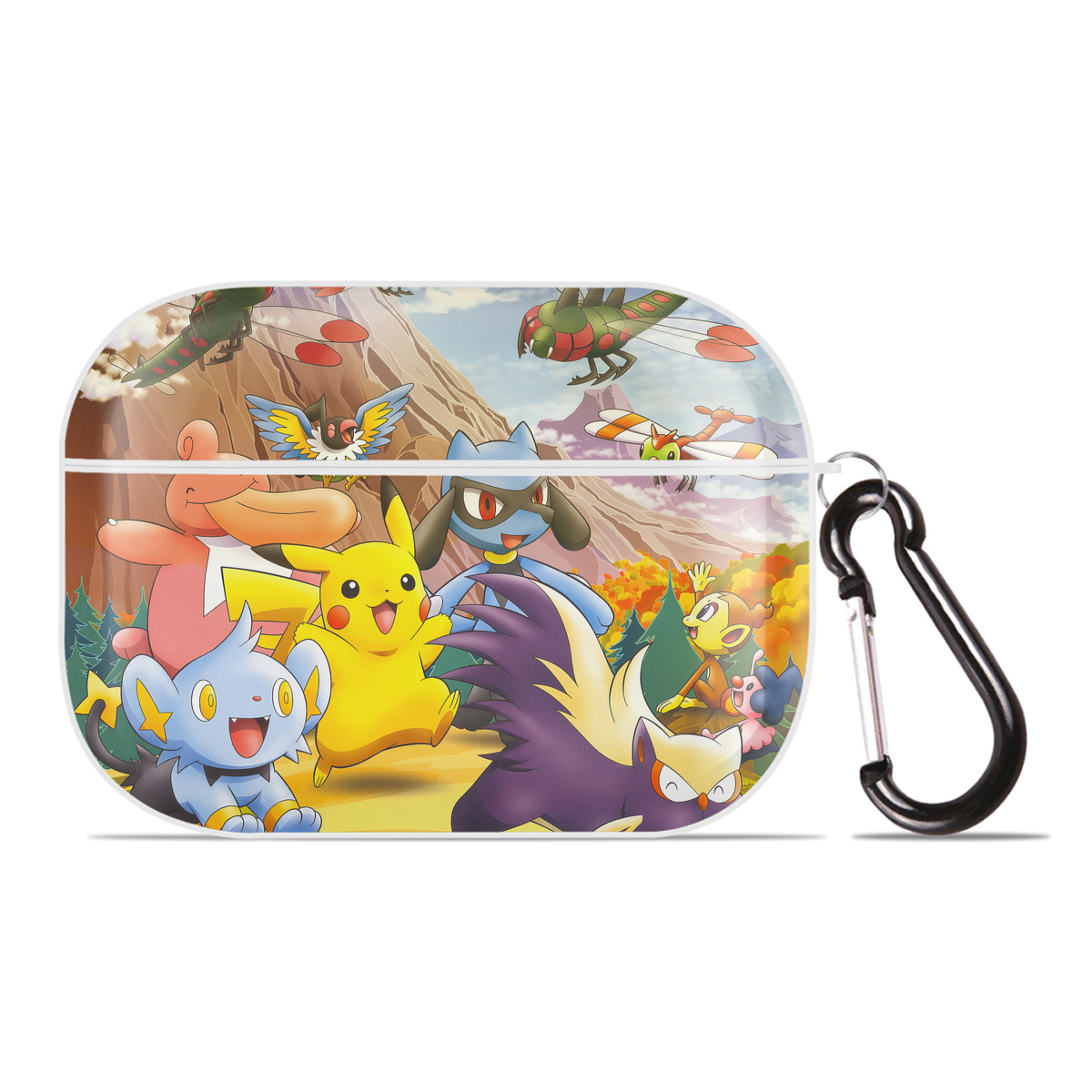 （画像用） ポケットモンスター Pokémon 【AirPods Pro用】ハードシェル保護ケース 耐衝撃・防指紋・カラビナ付き商品仕様