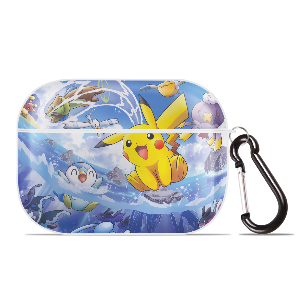 （画像用） ポケットモンスター Pokémon 【AirPods Pro用】ハードシェル保護ケース 耐衝撃・防指紋・カラビナ付き商品仕様