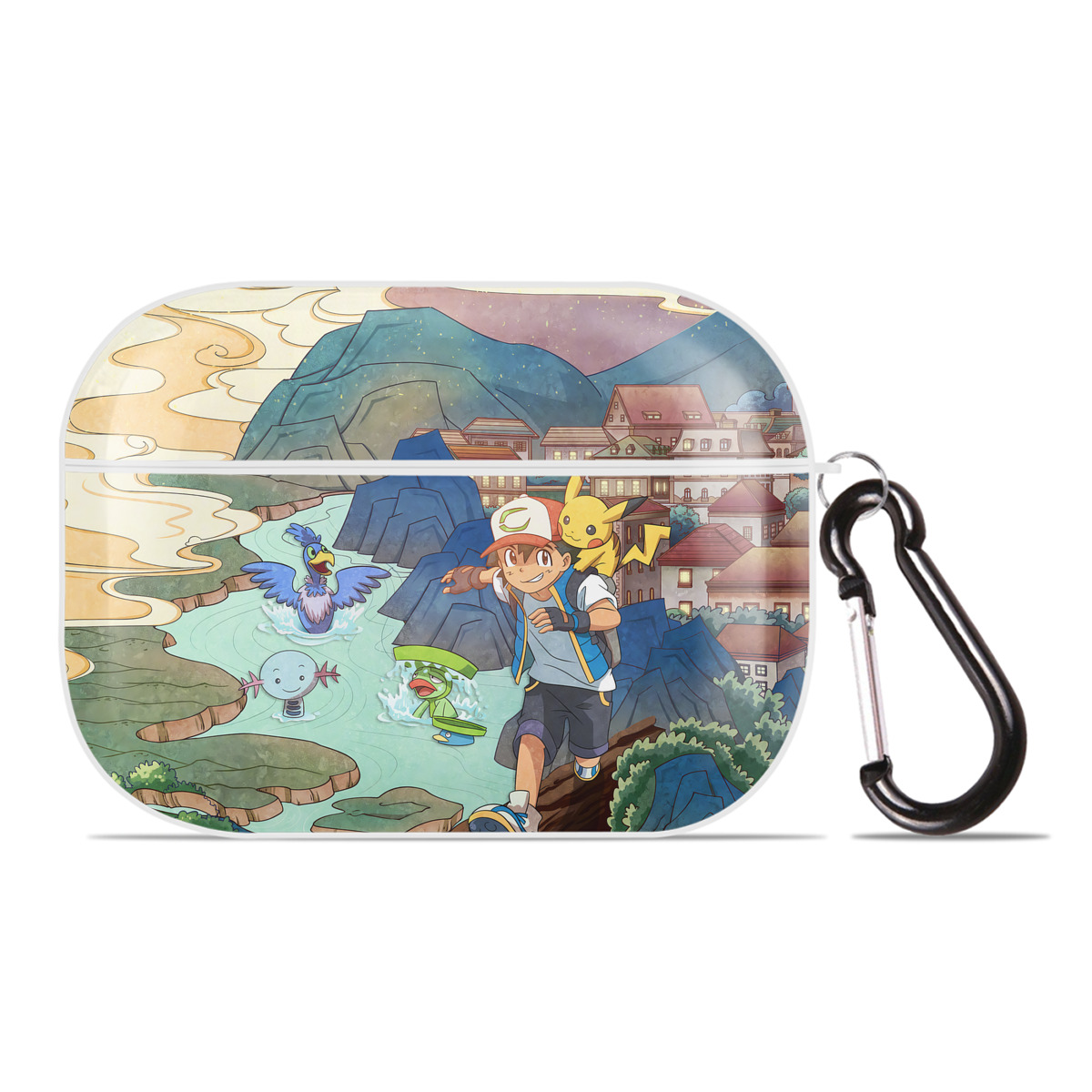 （画像用） ポケットモンスター Pokémon 【AirPods Pro用】ハードシェル保護ケース 耐衝撃・防指紋・カラビナ付き商品仕様