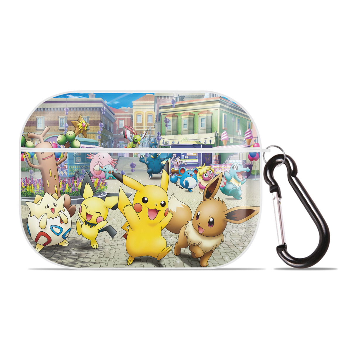 （画像用） ポケットモンスター Pokémon 【AirPods Pro用】ハードシェル保護ケース 耐衝撃・防指紋・カラビナ付き商品仕様