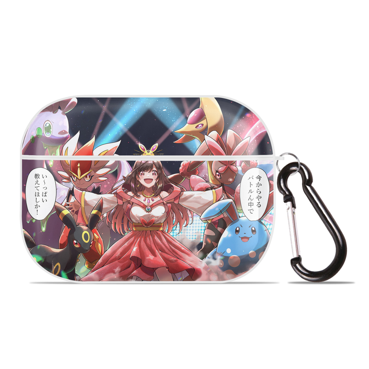 （画像用） ポケットモンスター Pokémon 【AirPods Pro用】ハードシェル保護ケース 耐衝撃・防指紋・カラビナ付き商品仕様