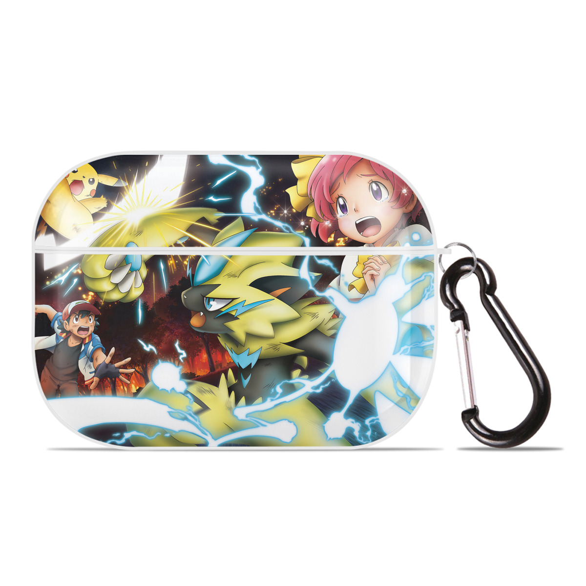 （画像用） ポケットモンスター Pokémon 【AirPods Pro用】ハードシェル保護ケース 耐衝撃・防指紋・カラビナ付き商品仕様