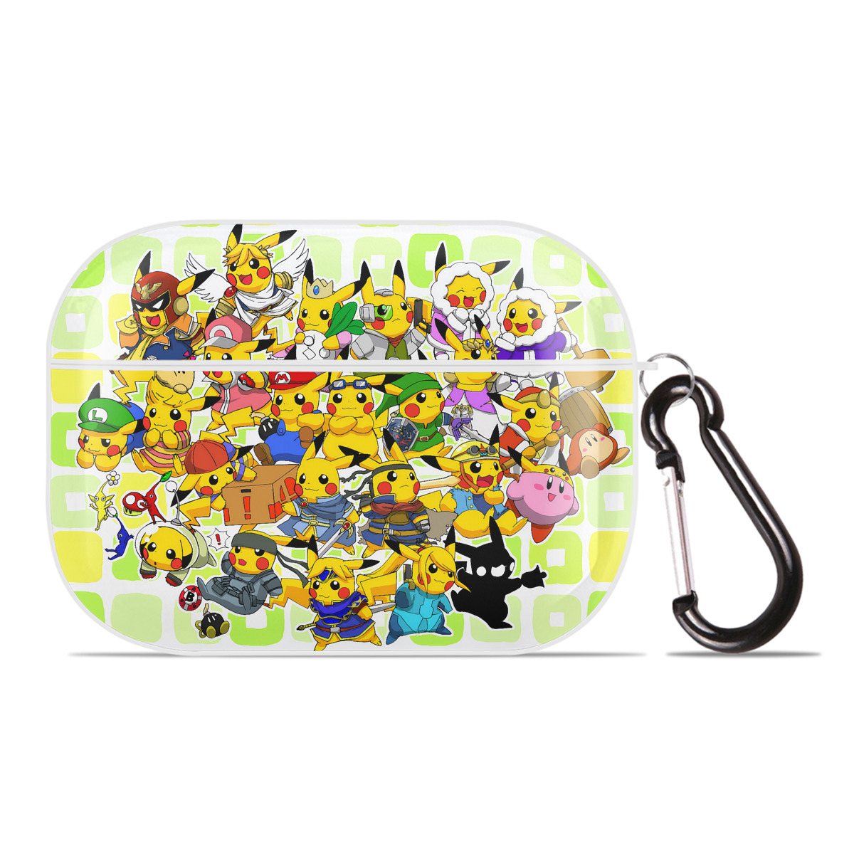 （画像用） ポケットモンスター Pokémon 【AirPods Pro用】ハードシェル保護ケース 耐衝撃・防指紋・カラビナ付き商品仕様