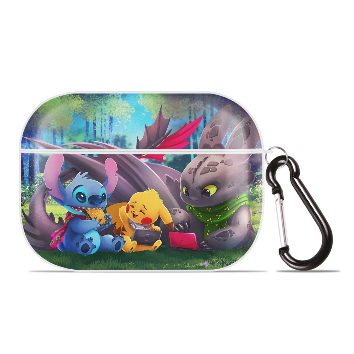 （画像用） ポケットモンスター Pokémon 【AirPods Pro用】ハードシェル保護ケース 耐衝撃・防指紋・カラビナ付き商品仕様
