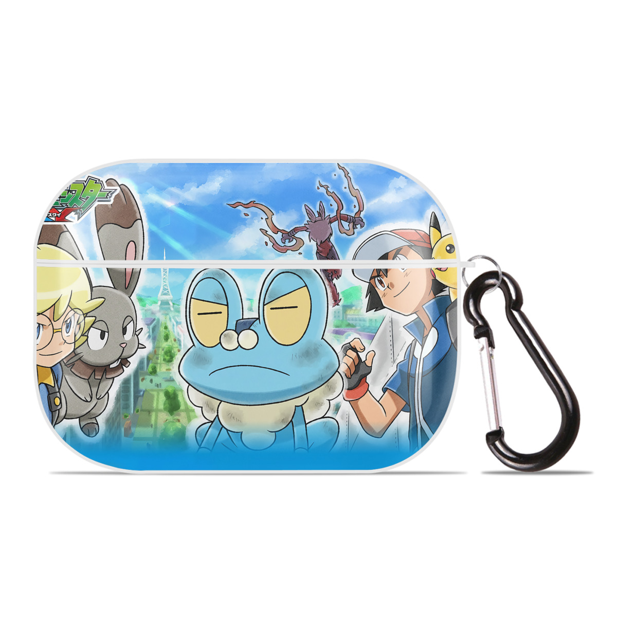 （画像用） ポケットモンスター Pokémon 【AirPods Pro用】ハードシェル保護ケース 耐衝撃・防指紋・カラビナ付き商品仕様
