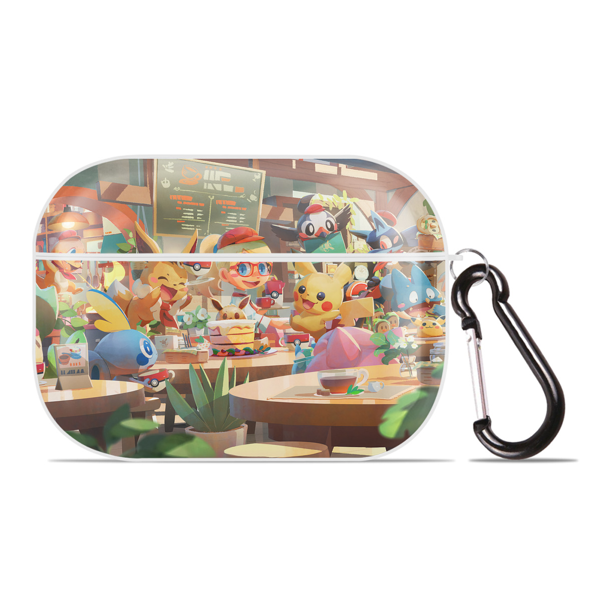（画像用） ポケットモンスター Pokémon 【AirPods Pro用】ハードシェル保護ケース 耐衝撃・防指紋・カラビナ付き商品仕様