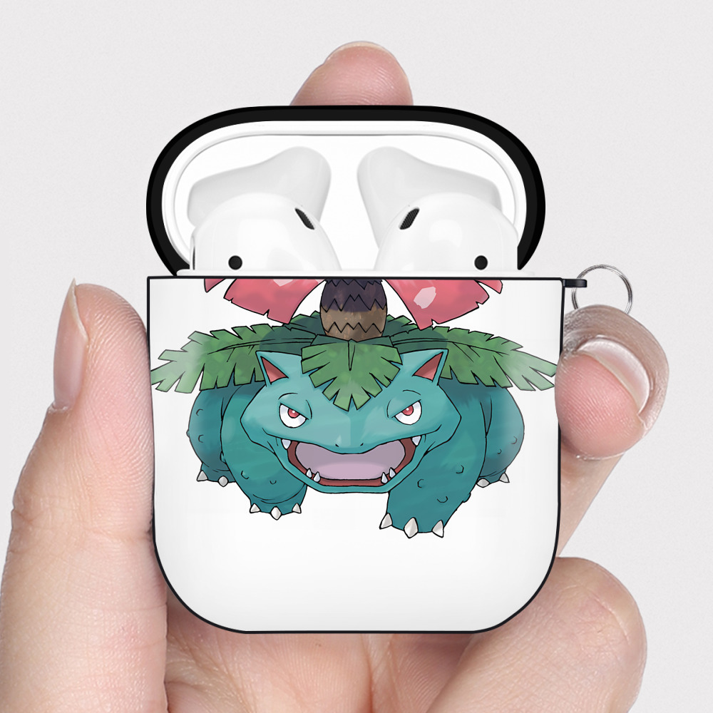 （画像用） ポケットモンスター Pokémon AirPods 第2世代保護ケース ハードシェル ブラック 耐衝撃・防指紋・カラビナ付き