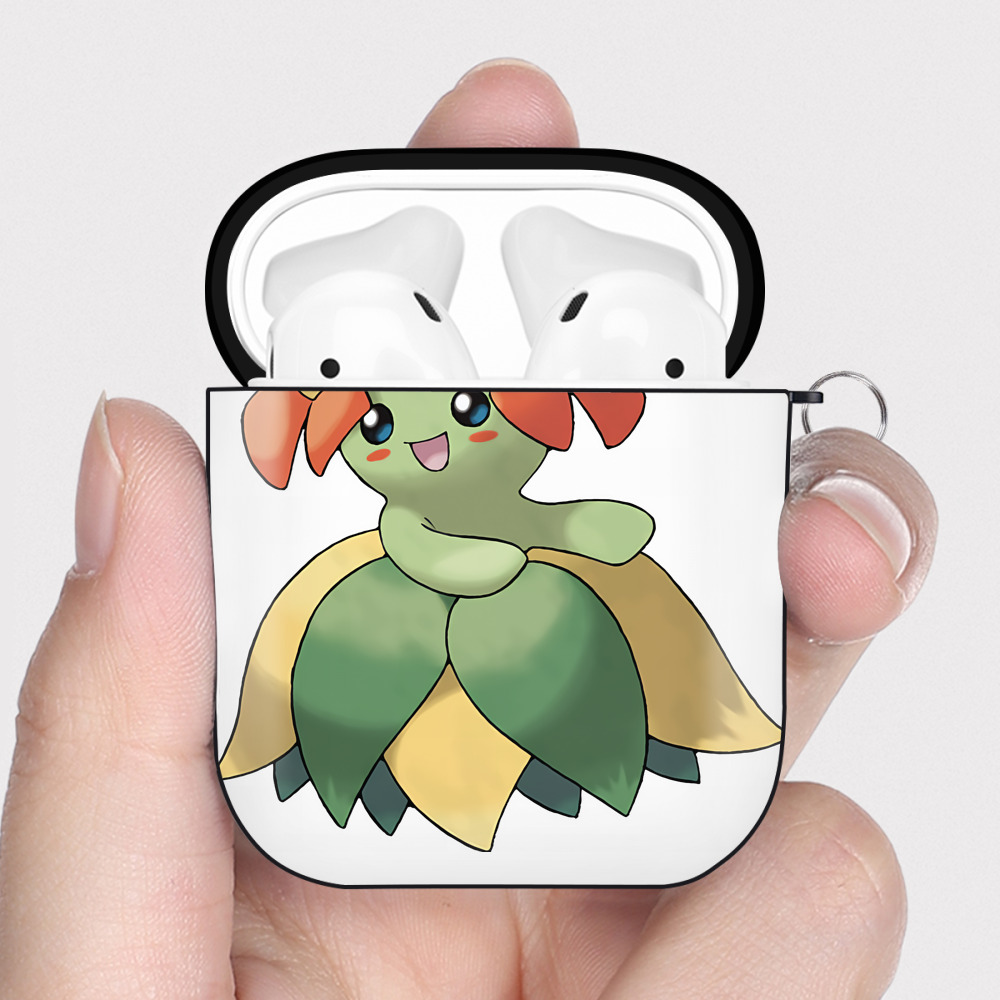 （画像用） ポケットモンスター Pokémon AirPods 第2世代保護ケース ハードシェル ブラック 耐衝撃・防指紋・カラビナ付き