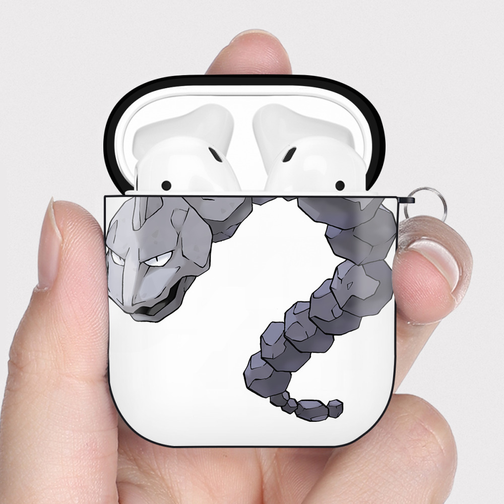 （画像用） ポケットモンスター Pokémon AirPods 第2世代保護ケース ハードシェル ブラック 耐衝撃・防指紋・カラビナ付き