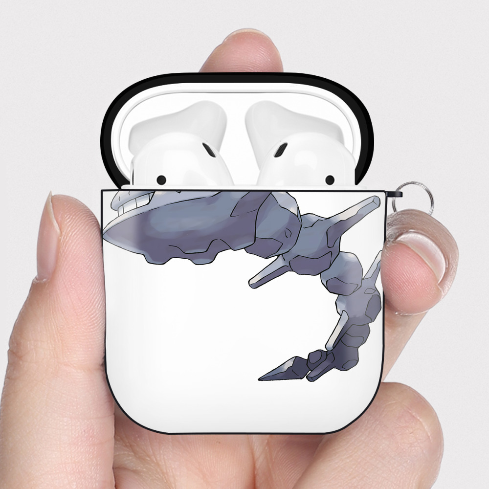 （画像用） ポケットモンスター Pokémon AirPods 第2世代保護ケース ハードシェル ブラック 耐衝撃・防指紋・カラビナ付き