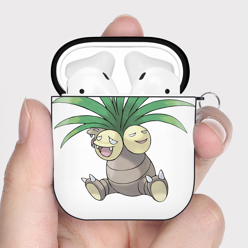 （画像用） ポケットモンスター Pokémon AirPods 第2世代保護ケース ハードシェル ブラック 耐衝撃・防指紋・カラビナ付き