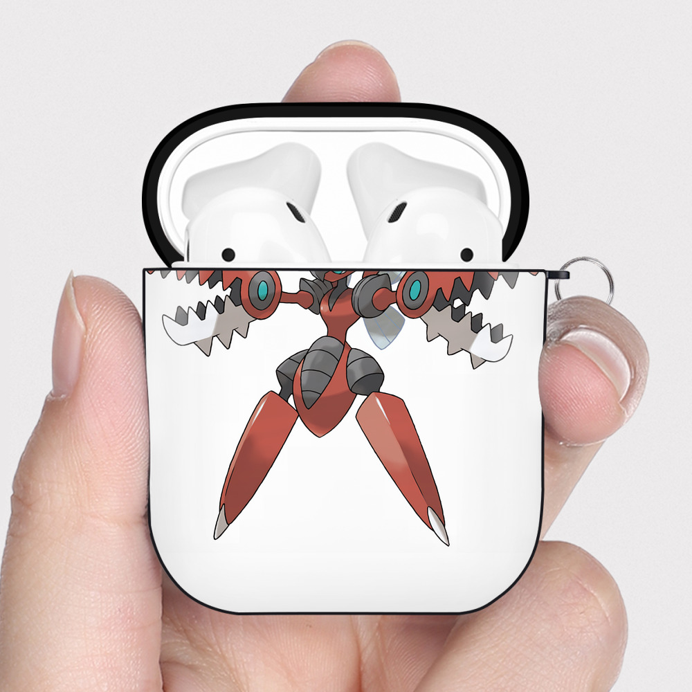 （画像用） ポケットモンスター Pokémon AirPods 第2世代保護ケース ハードシェル ブラック 耐衝撃・防指紋・カラビナ付き