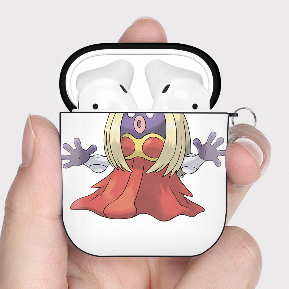 （画像用） ポケットモンスター Pokémon AirPods 第2世代保護ケース ハードシェル ブラック 耐衝撃・防指紋・カラビナ付き
