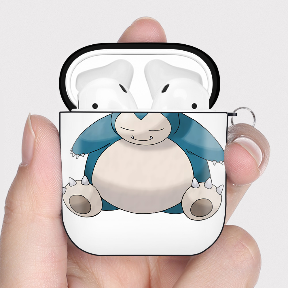 （画像用） ポケットモンスター Pokémon AirPods 第2世代保護ケース ハードシェル ブラック 耐衝撃・防指紋・カラビナ付き