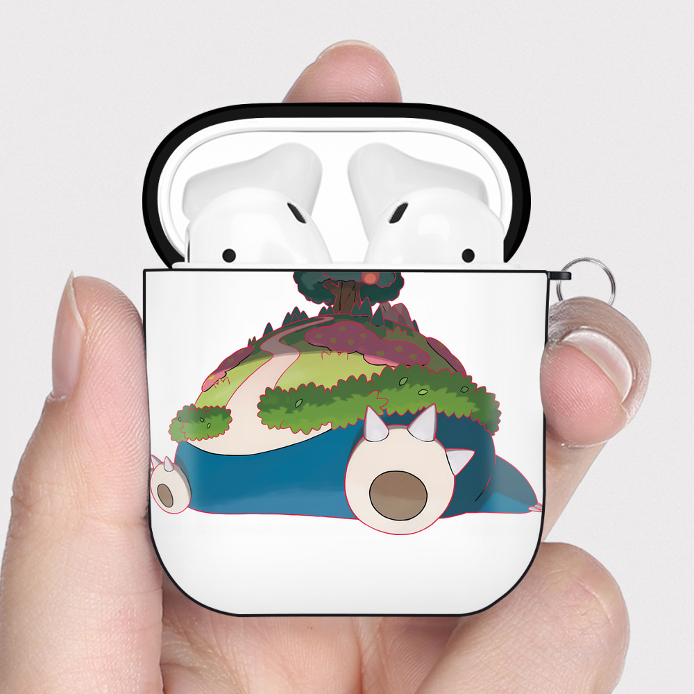 （画像用） ポケットモンスター Pokémon AirPods 第2世代保護ケース ハードシェル ブラック 耐衝撃・防指紋・カラビナ付き
