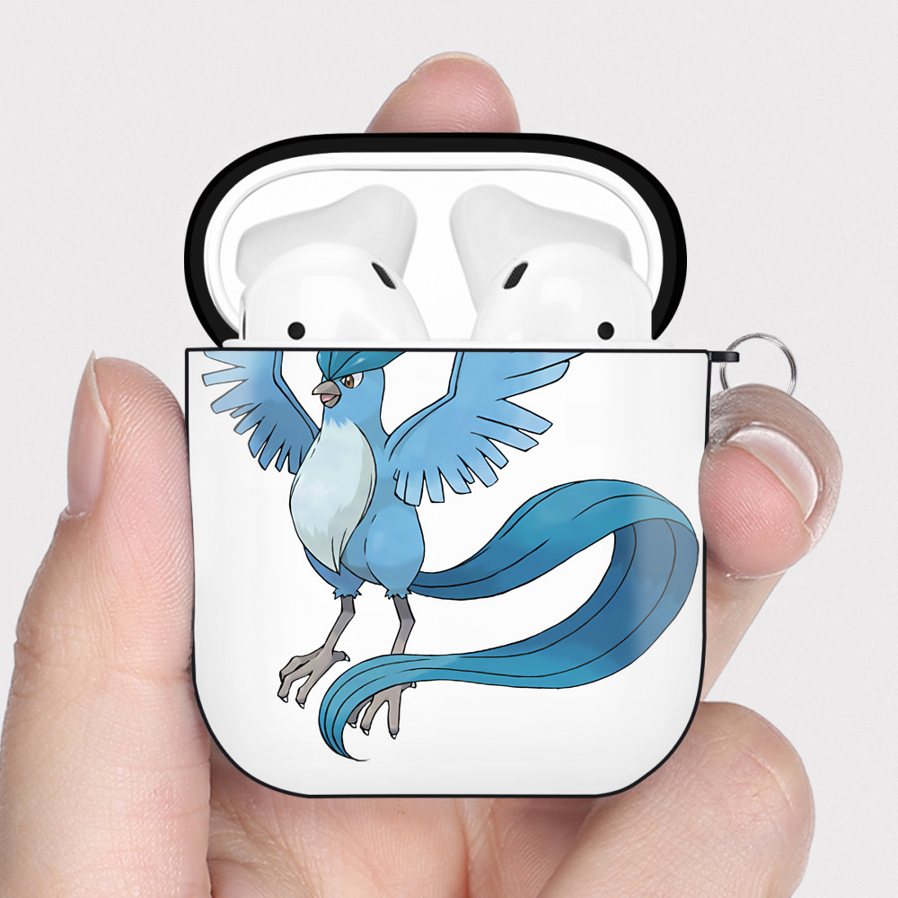 （画像用） ポケットモンスター Pokémon AirPods 第2世代保護ケース ハードシェル ブラック 耐衝撃・防指紋・カラビナ付き
