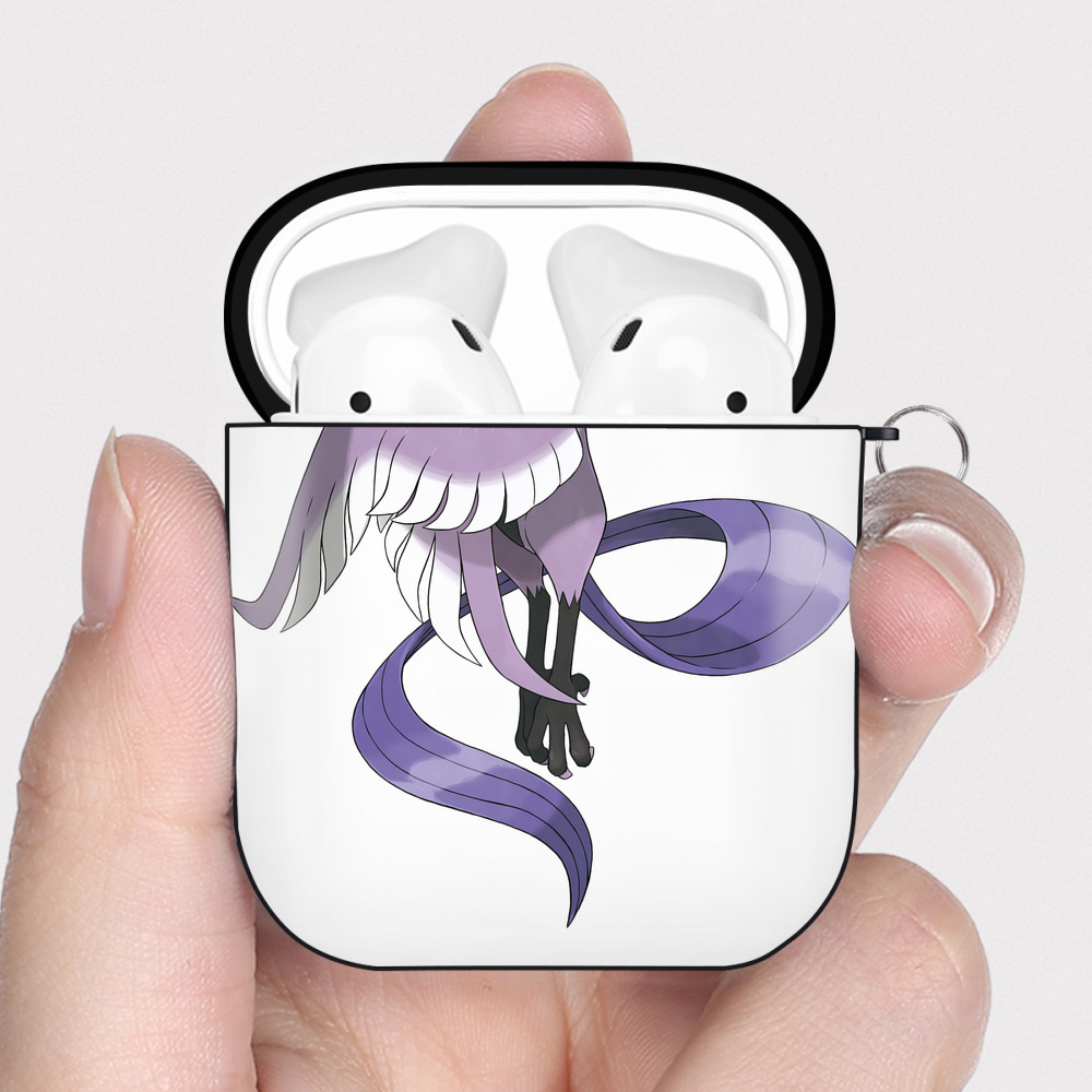 （画像用） ポケットモンスター Pokémon AirPods 第2世代保護ケース ハードシェル ブラック 耐衝撃・防指紋・カラビナ付き