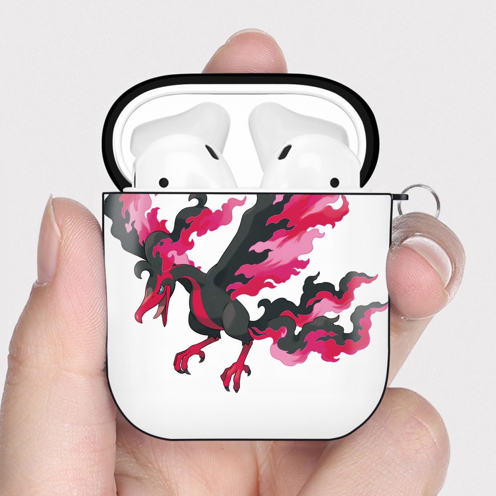 （画像用） ポケットモンスター Pokémon AirPods 第2世代保護ケース ハードシェル ブラック 耐衝撃・防指紋・カラビナ付き