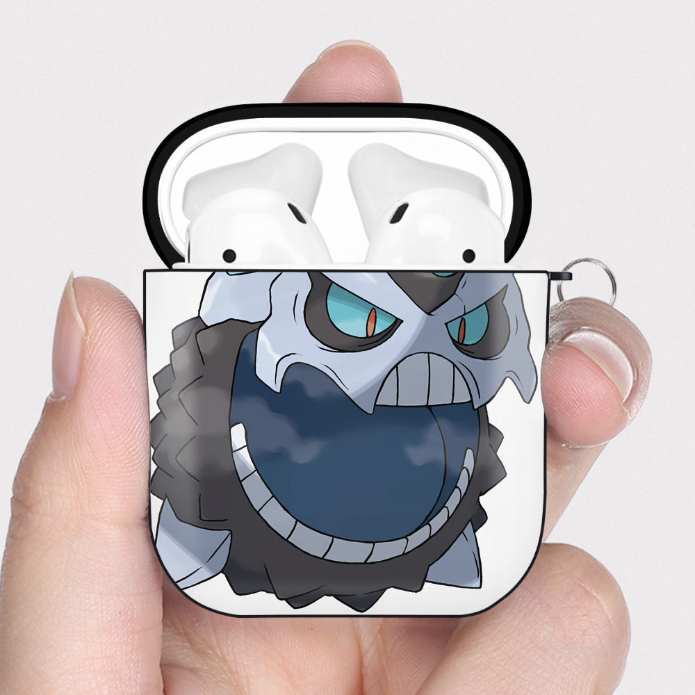 （画像用） ポケットモンスター Pokémon AirPods 第2世代保護ケース ハードシェル ブラック 耐衝撃・防指紋・カラビナ付き