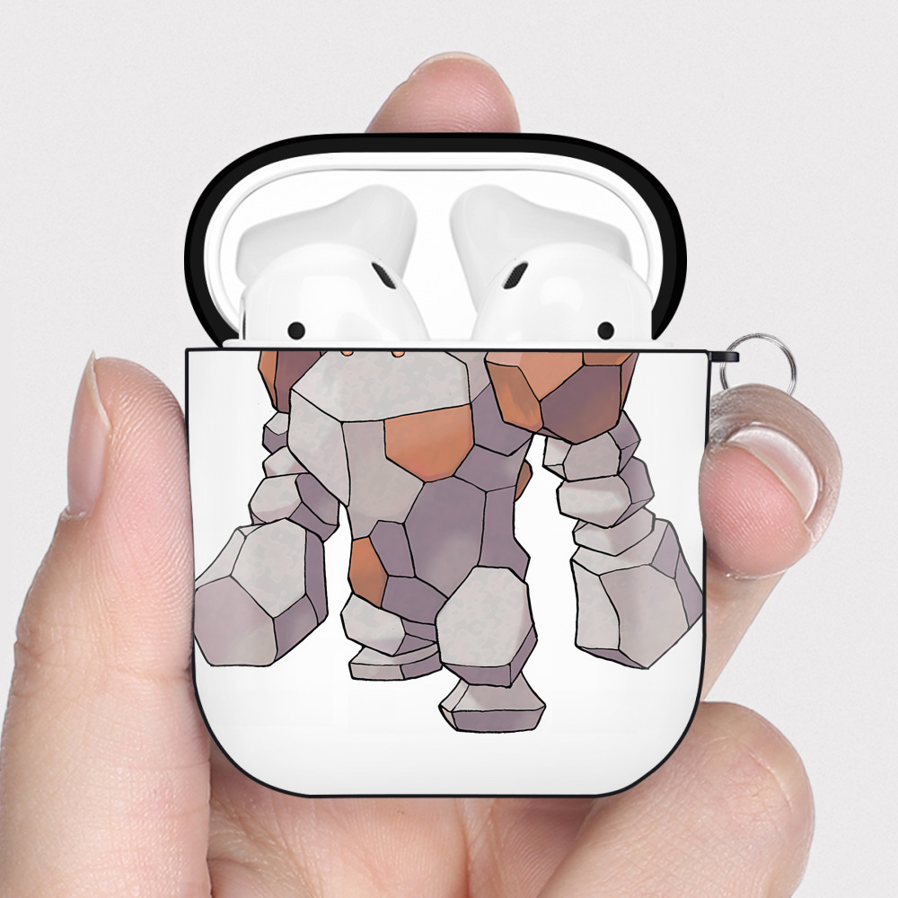 （画像用） ポケットモンスター Pokémon AirPods 第2世代保護ケース ハードシェル ブラック 耐衝撃・防指紋・カラビナ付き