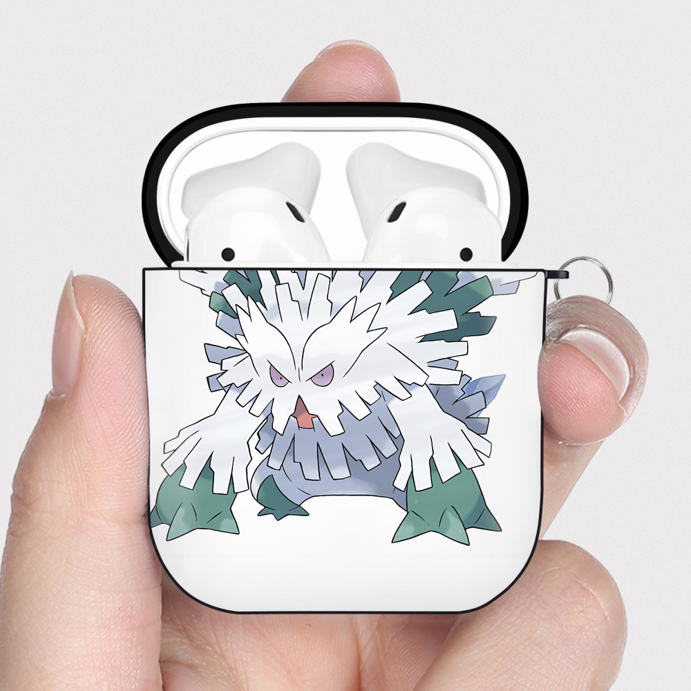 （画像用） ポケットモンスター Pokémon AirPods 第2世代保護ケース ハードシェル ブラック 耐衝撃・防指紋・カラビナ付き