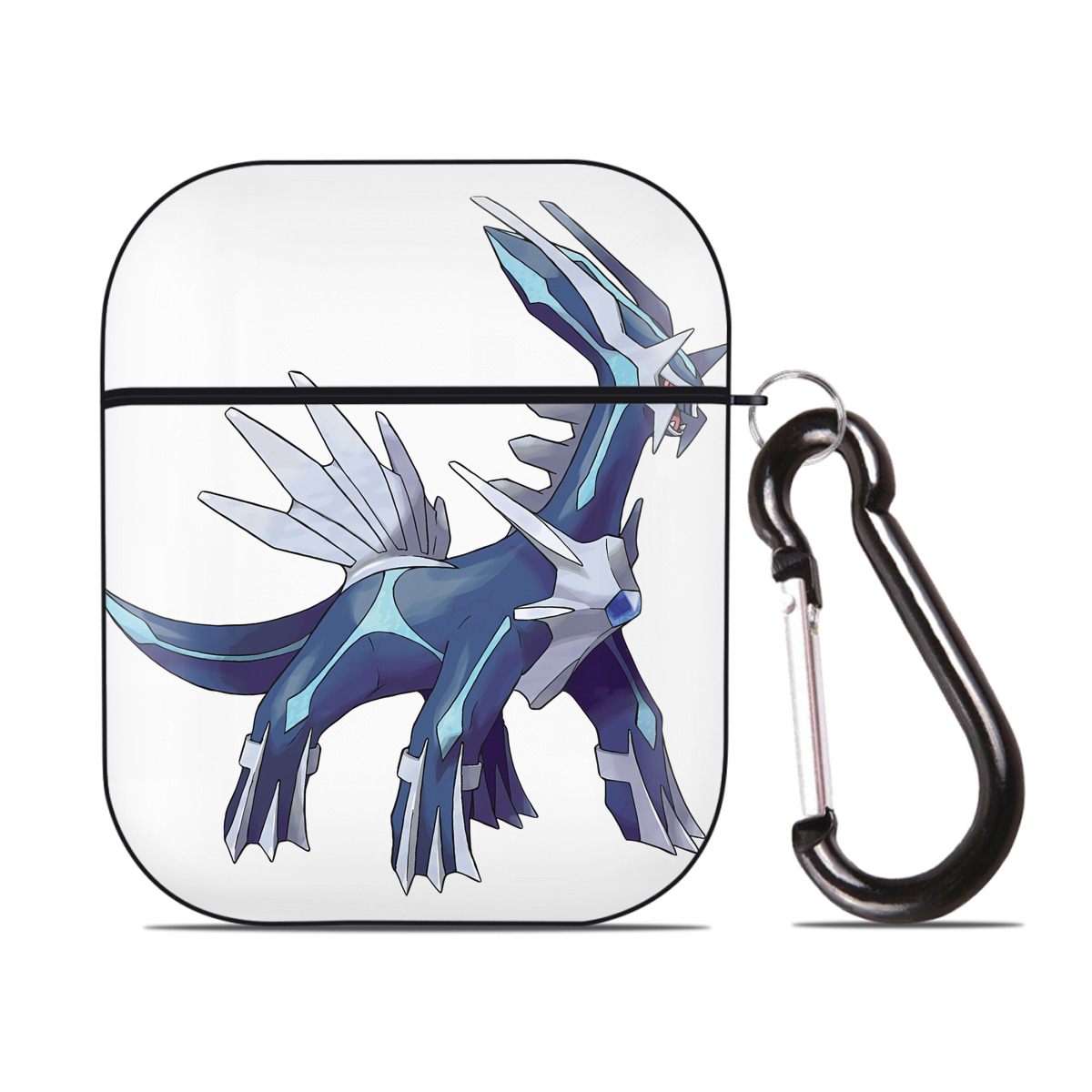 （画像用） ポケットモンスター Pokémon AirPods 第2世代保護ケース ハードシェル ブラック 耐衝撃・防指紋・カラビナ付き