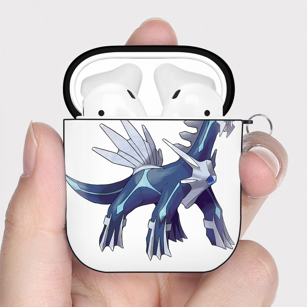 （画像用） ポケットモンスター Pokémon AirPods 第2世代保護ケース ハードシェル ブラック 耐衝撃・防指紋・カラビナ付き