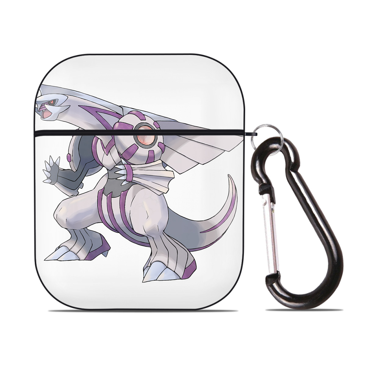 （画像用） ポケットモンスター Pokémon AirPods 第2世代保護ケース ハードシェル ブラック 耐衝撃・防指紋・カラビナ付き