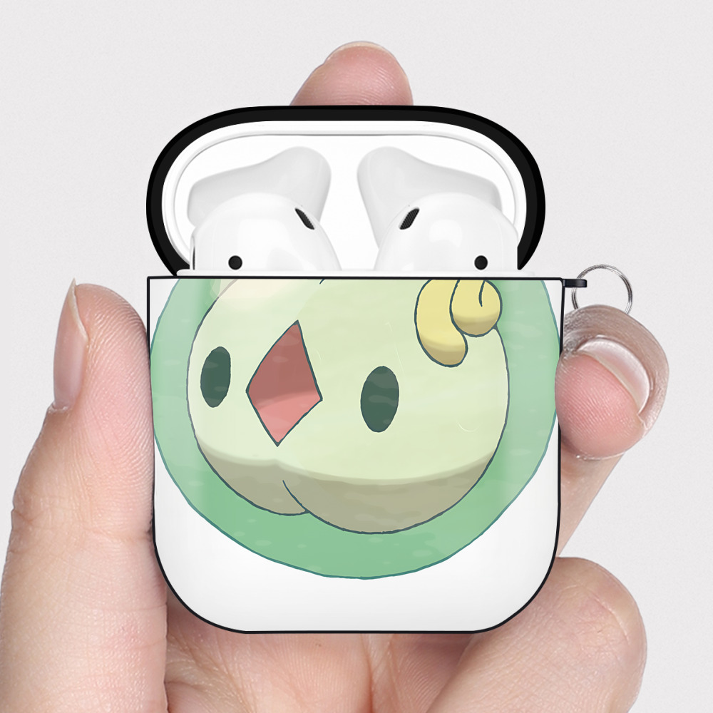 （画像用） ポケットモンスター Pokémon AirPods 第2世代保護ケース ハードシェル ブラック 耐衝撃・防指紋・カラビナ付き