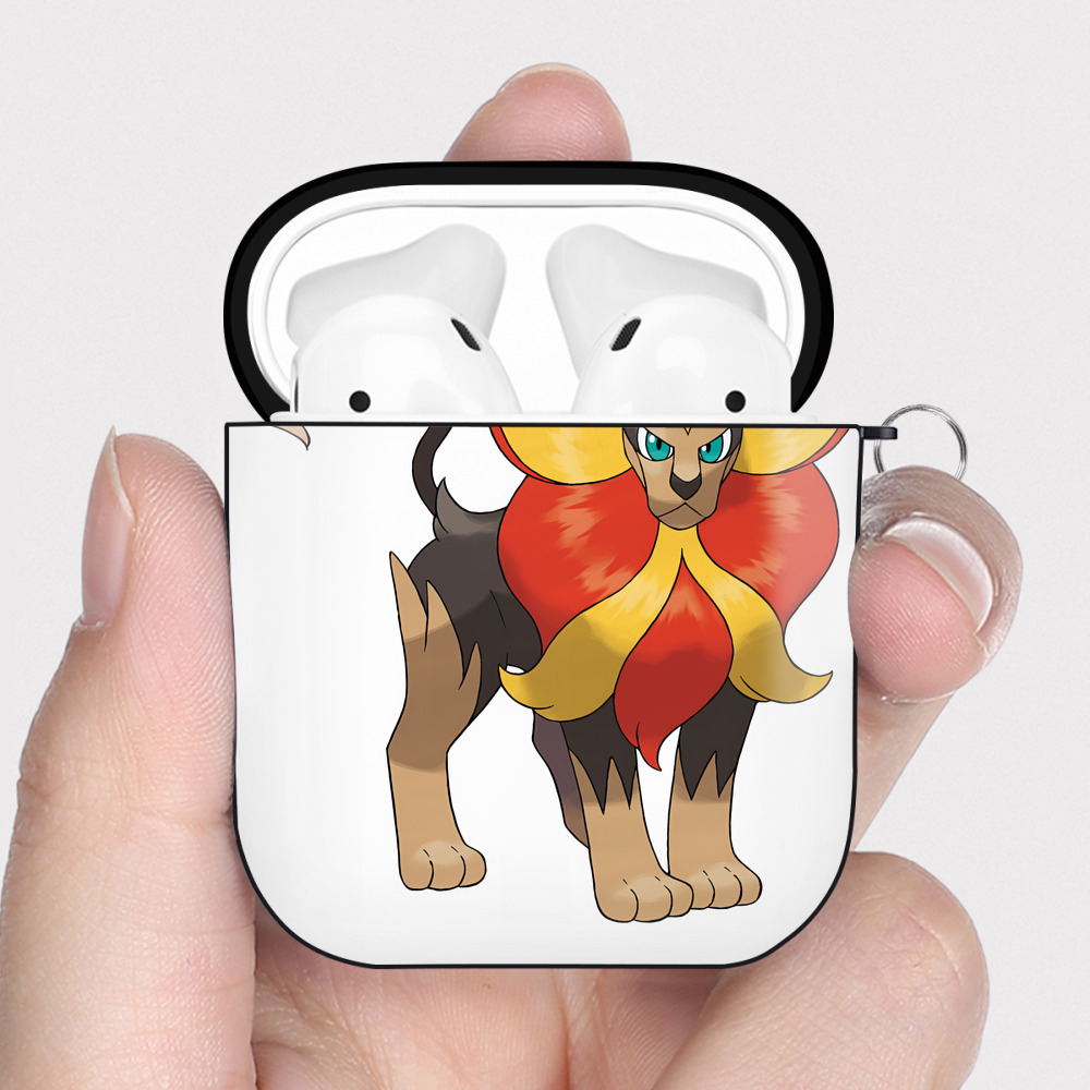 （画像用） ポケットモンスター Pokémon AirPods 第2世代保護ケース ハードシェル ブラック 耐衝撃・防指紋・カラビナ付き